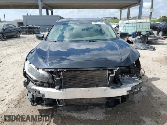 2020 Honda Civic LX with VIN 19XFC2F65LE019406, listed as a Copart auction lot 53337745 with 54,954 mi miles and Non Repairable. Bid and sale history available at DreamBid. Image 5.