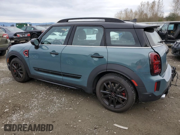 2024 MINI Countryman John Cooper Works with VIN WMZ33BS06R3R87177, listed as a Copart auction lot 77882644 with 8,447 mi miles and Salvage title. Bid and sale history available at DreamBid. Image 2.