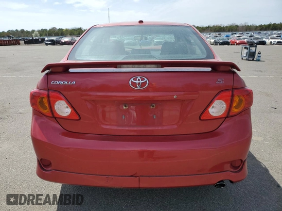 2010 Toyota Corolla with VIN 2T1BU4EE2AC452483, listed as a Copart auction lot 53624035 with 135,375 mi miles and Salvage Title. Bid and sale history available at DreamBid. Image 6.