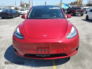 2021 Tesla Model Y Long Range with VIN 5YJYGDEE0MF217761, listed as a Copart auction lot 56525075 with 72,751 mi miles and Salvage Title. Bid and sale history available at DreamBid. Image 5.