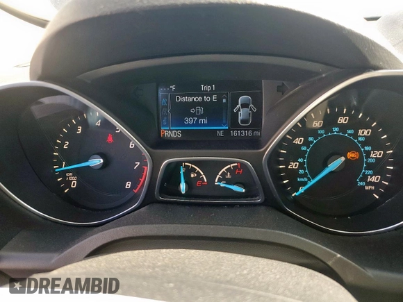 2016 Ford Escape S with VIN 1FMCU0F77GUC26119, listed as a Copart auction lot 50425705 with 161,316 mi miles and Salvage Title. Bid and sale history available at carsss.com. Image 9.