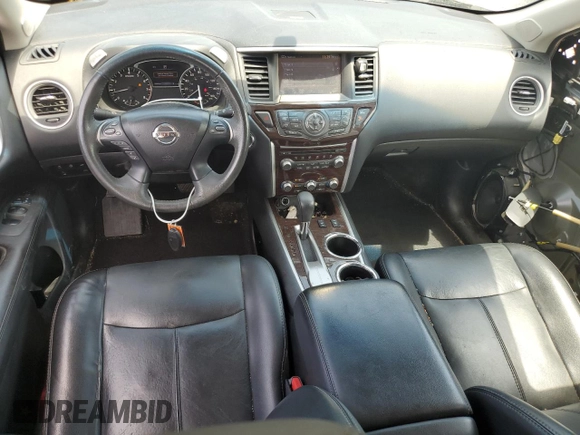 2016 Nissan Pathfinder Platinum with VIN 5N1AR2MN1GC664369, listed as a Copart auction lot 57690535 with 103,916 mi miles and Salvage title. Bid and sale history available at DreamBid. Image 8.