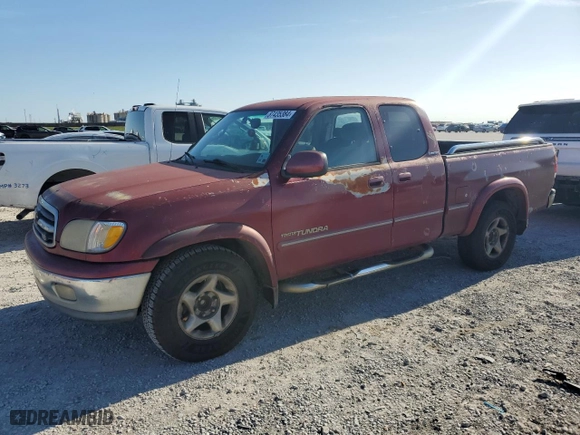 2001 Toyota Tundra Ltd with VIN 5TBRT38141S134093, listed as a Copart auction lot 87435384 with 269,180 mi miles and Salvage Title. Bid and sale history available at carsss.com. Image 1.