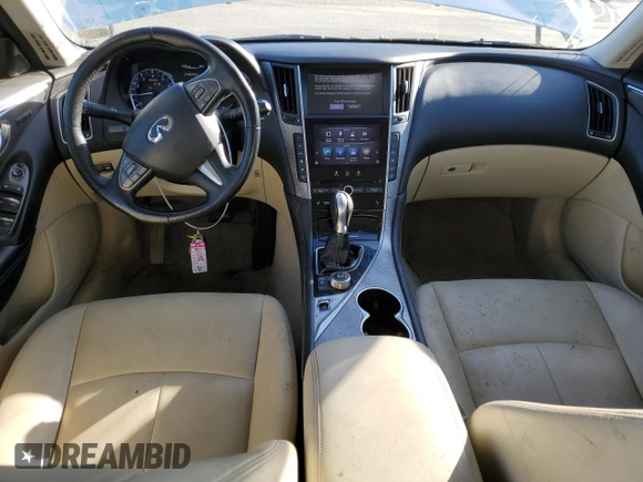 2016 Infiniti Q50 2.0t Premium with VIN JN1CV7AR4GM250223, listed as a Copart auction lot 88310915 with 94,987 mi miles and Salvage Title. Bid and sale history available at carsss.com. Image 8.