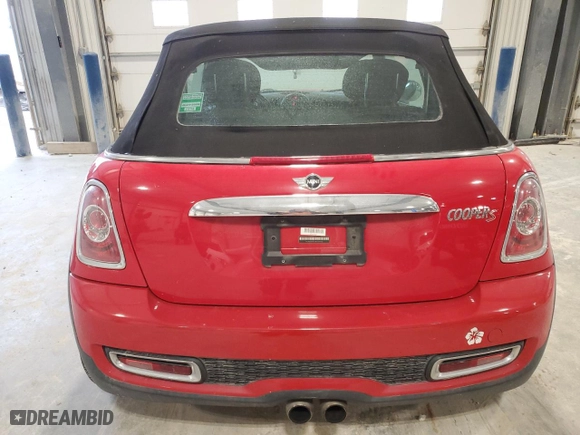 2011 MINI Cooper Convertible s with VIN WMWZP3C51BT249062, listed as a Copart auction lot 87472624 with 30,402 mi miles and Salvage Title. Bid and sale history available at carsss.com. Image 6.