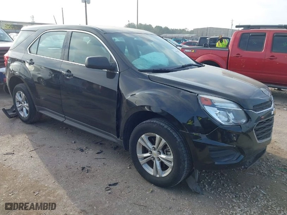 2016 Chevrolet Equinox LS with VIN 2GNALBEK3G1184566, listed as a IAAI auction lot 41790277 with 100,602 mi miles. Bid and sale history available at carsss.com. Image 1.