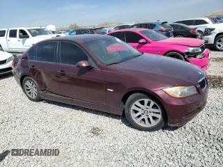 2007 BMW 3 Series 328xi with VIN WBAVC73507KP35487, listed as a Copart auction lot 53204665 with Not provided miles and Salvage title. Bid and sale history available at DreamBid. Image 4.