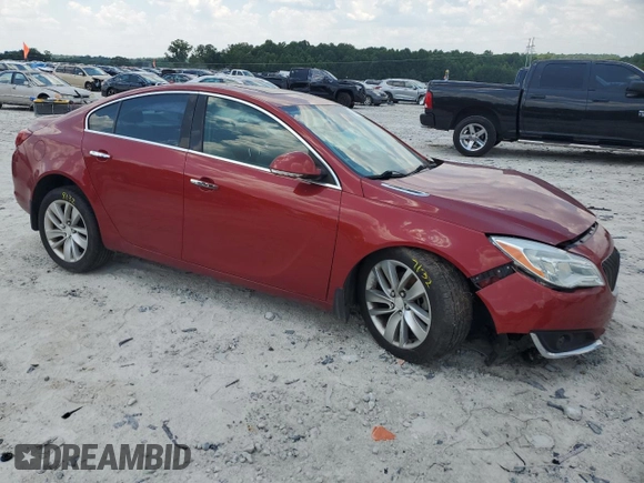 2014 Buick Regal Premium I with VIN 2G4GN5EX1E9281608, listed as a Copart auction lot 62113175 with 143,392 mi miles and Salvage title. Bid and sale history available at DreamBid. Image 4.