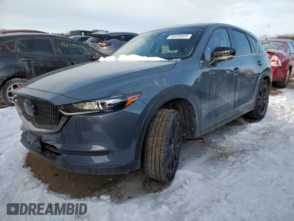 2021 Mazda CX-5 Touring with VIN JM3KFBCM0M0395988, listed as a Copart auction lot 45539925 with 39,889 mi miles and Salvage Title. Bid and sale history available at carsss.com. Image 1.