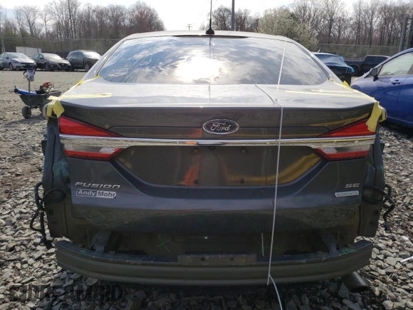 2017 Ford Fusion SE with VIN 3FA6P0HD0HR194186, listed as a Copart auction lot 50779665 with 110,448 mi miles and Salvage Title. Bid and sale history available at DreamBid. Image 6.