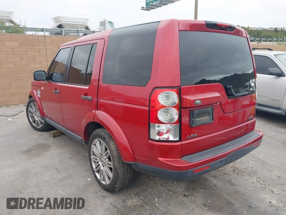 2013 Land Rover LR4 Lux with VIN SALAK2D48DA675207, listed as a IAAI auction lot 42053604 with 110,236 mi miles and . Bid and sale history available at DreamBid. Image 3.