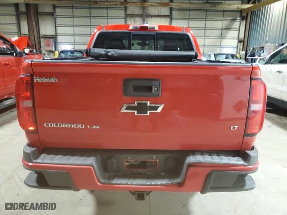 2018 Chevrolet Colorado 4WD LT with VIN 1GCGTCEN8J1225029, listed as a Copart auction lot 85121074 with 76,843 mi miles and Salvage Title. Bid and sale history available at carsss.com. Image 6.
