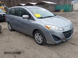 2014 Mazda Mazda5 Sport with VIN JM1CW2BL4E0172795, listed as a IAAI auction lot 41553480 with 124,711 mi miles. Bid and sale history available at carsss.com. Image 1.