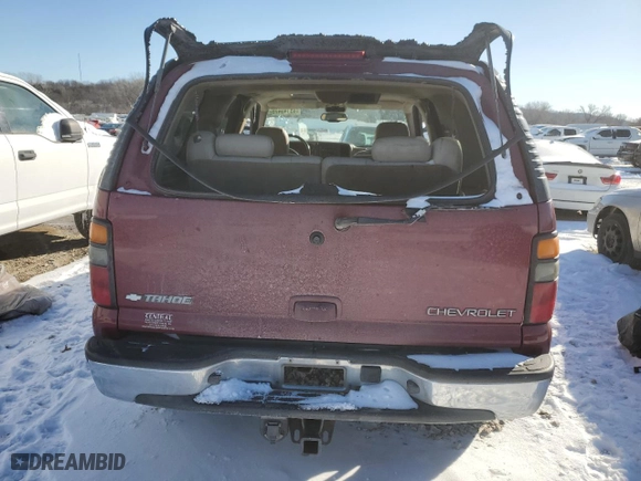 2004 Chevrolet Tahoe LT with VIN 1GNEK13Z34R242614, listed as a Copart auction lot 45145475 with 281,966 mi miles and Salvage Title. Bid and sale history available at carsss.com. Image 6.