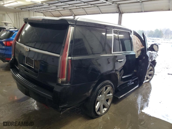 2018 Cadillac Escalade Premium Luxury with VIN 1GYS4CKJ9JR270856, listed as a Copart auction lot 44732495 with 0 mi miles and Salvage Title. Bid and sale history available at carsss.com. Image 3.