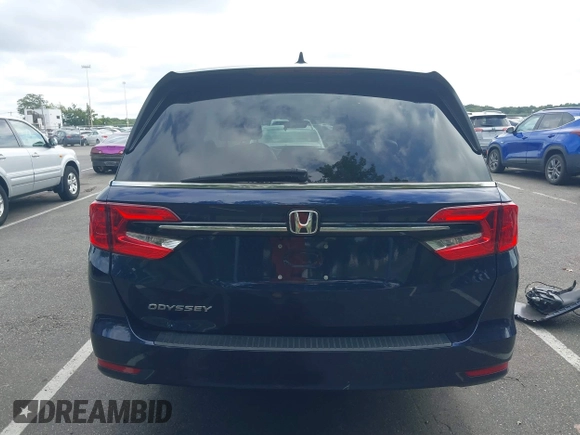 2022 Honda Odyssey EX-L with VIN 5FNRL6H70NB053843, listed as a IAAI auction lot 40210685 with 21,571 mi miles and . Bid and sale history available at DreamBid. Image 17.