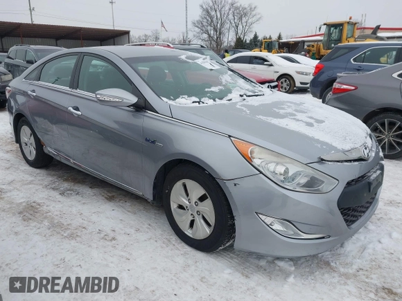 2014 Hyundai Sonata Hybrid Limited with VIN KMHEC4A4XEA117023, listed as a IAAI auction lot 41299461 with 154,822 mi miles. Bid and sale history available at carsss.com. Image 1.