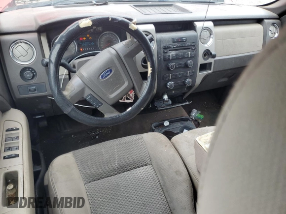 2009 Ford F-150 XL with VIN 1FTRW12889FA57183, listed as a Copart auction lot 58434525 with 207,526 mi miles and Salvage title. Bid and sale history available at DreamBid. Image 8.