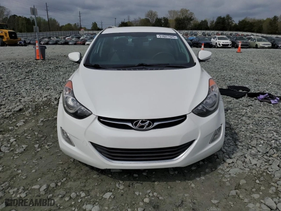 2013 Hyundai Elantra GLS PZEV with VIN 5NPDH4AEXDH386253, listed as a Copart auction lot 51627425 with 93,053 mi miles and Salvage Title. Bid and sale history available at carsss.com. Image 5.