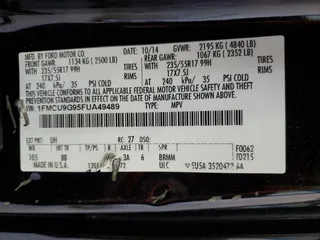 2015 Ford Escape SE with VIN 1FMCU9G95FUA49489, listed as a Copart auction lot 52891375 with 171,509 mi miles and Clean Title. Bid and sale history available at carsss.com. Image 13.