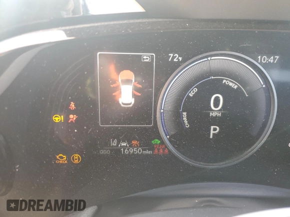 2024 Lexus NX with VIN JTJGKCEZXR2019879, listed as a Copart auction lot 46855145 with 16,950 mi miles and Salvage Title. Bid and sale history available at carsss.com. Image 9.
