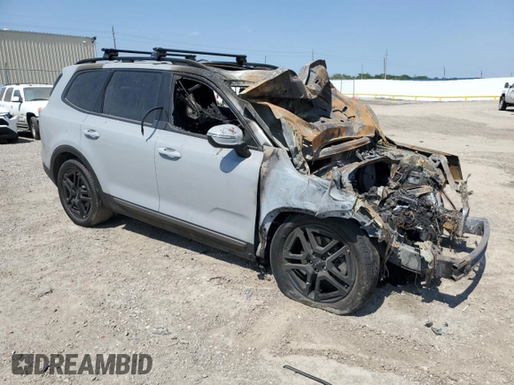 2023 Kia Telluride SX Prestige X-Line z VIN 5XYP5DGC8PG404532, wystawiony jako Copart lot #53205865 z przebiegiem Nie podano mil oraz Nie do naprawy • Non repairable. Historia ofert i sprzedaży dostępna na DreamBid. Obrazek 4.