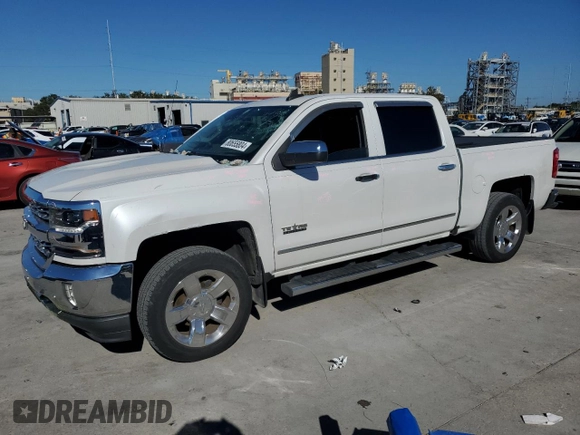 2017 Chevrolet Silverado 1500 LTZ with VIN 3GCPCSEJ6HG129354, listed as a Copart auction lot 80655804 with 78,556 mi miles and Salvage Title. Bid and sale history available at DreamBid. Image 1.