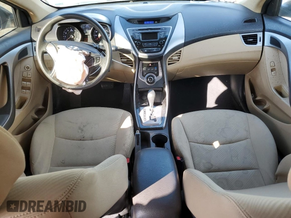 2013 Hyundai Elantra GLS with VIN 5NPDH4AE9DH268713, listed as a Copart auction lot 53203525 with 132,540 mi miles and Salvage title. Bid and sale history available at DreamBid. Image 8.