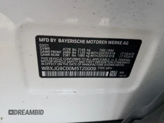 2021 BMW X1 xDrive28i с VIN WBXJG9C00M5T20009, выставлен на аукционе Copart как лот 58622675 с пробегом 89 144 миль миль и Списание • Salvage title. История ставок и продаж доступна на DreamBid. Изображение 13.