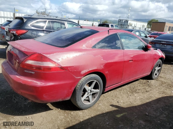 2004 Honda Accord Cpe EX with VIN 1HGCM72704A021274, listed as a Copart auction lot 50548095 with NaN miles and Clean Title. Bid and sale history available at carsss.com. Image 3.
