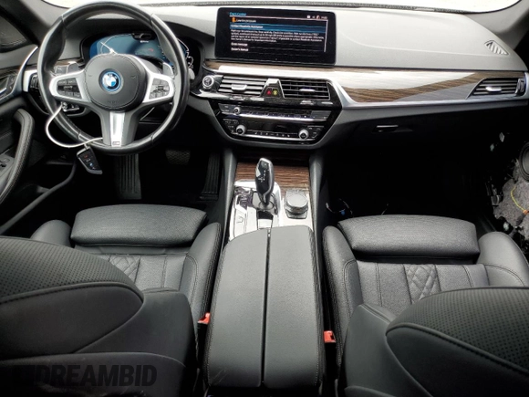 2023 BMW 5 Series 530e with VIN WBA13AG01PCM24624, listed as a Copart auction lot 55149855 with 26,022 mi miles and Salvage title. Bid and sale history available at DreamBid. Image 8.
