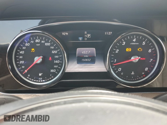 2017 Mercedes-Benz E 400 Luxury with VIN WDDZH6GBXHA143513, listed as a Copart auction lot 65209265 with 150,832 mi miles and Clean title. Bid and sale history available at DreamBid. Image 9.