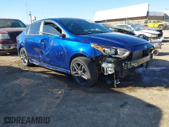 2020 Kia Forte GT-Line with VIN 3KPF34AD3LE207066, listed as a IAAI auction lot 41664118 with 92,997 mi miles. Bid and sale history available at carsss.com. Image 1.