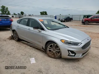 2019 Ford Fusion Titanium with VIN 3FA6P0RU7KR141023, listed as a Copart auction lot 55587225 with 120,267 mi miles and Clean title. Bid and sale history available at DreamBid. Image 4.