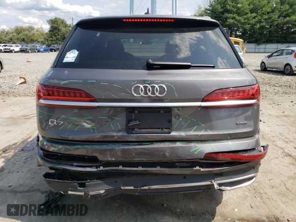 2020 Audi Q7 Premium Plus z VIN WA1LJAF74LD013460, wystawiony jako Copart lot #61324843 z przebiegiem 13 607 mil mil oraz . Historia ofert i sprzedaży dostępna na DreamBid. Obrazek 6.