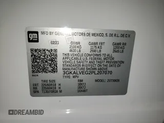 2023 GMC Terrain SLT с VIN 3GKALVEG2PL207070, выставлен на аукционе Copart как лот 64557615 с пробегом 53 781 миль миль и На запчасти • Non repairable. История ставок и продаж доступна на DreamBid. Изображение 14.