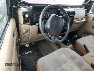 2001 Jeep Wrangler SE with VIN 1J4FA29P61P303287, listed as a Copart auction lot 48583385 with 162,447 mi miles and Salvage Title. Bid and sale history available at carsss.com. Image 8.