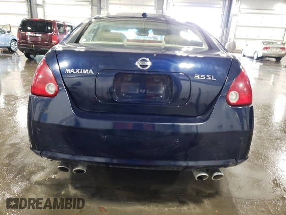 2008 Nissan Maxima 3.5 SE with VIN 1N4BA41E08C808145, listed as a Copart auction lot 74260824 with 205,904 mi miles and Salvage Title. Bid and sale history available at carsss.com. Image 6.