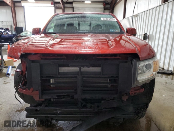 2016 GMC Canyon 4WD SLE with VIN 1GTH6CE30G1230910, listed as a Copart auction lot 53234045 with 74,344 mi miles and Salvage Title. Bid and sale history available at carsss.com. Image 5.