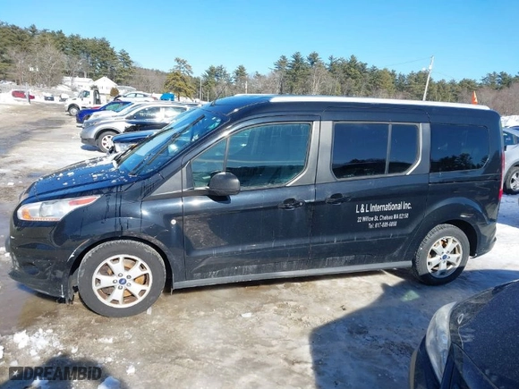 2017 Ford Transit Connect Wagon XLT with VIN NM0GS9F72H1318416, listed as a IAAI auction lot 41611172 with NaN miles. Bid and sale history available at carsss.com. Image 14.