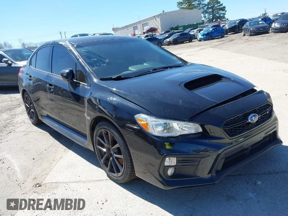 2020 Subaru WRX Premium with VIN JF1VA1B66L9831616, listed as a IAAI auction lot 41654561 with 36,752 mi miles. Bid and sale history available at carsss.com. Image 1.