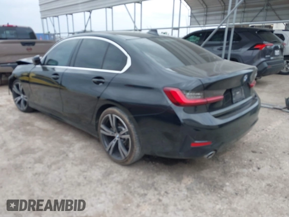 2022 BMW 3 Series 330i with VIN 3MW5R1J08N8C37393, listed as a IAAI auction lot 41712629 with 37,423 mi miles and . Bid and sale history available at DreamBid. Image 3.