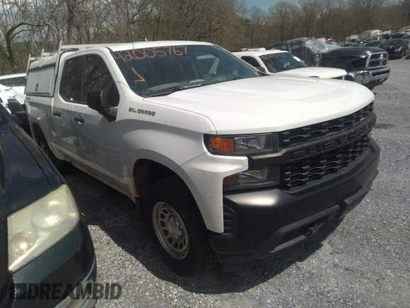 2020 Chevrolet Silverado 1500 Work Truck with VIN 1GCRYAEF8LZ274999, listed as a IAAI auction lot 42005767 with 217,758 mi miles and . Bid and sale history available at DreamBid. Image 1.