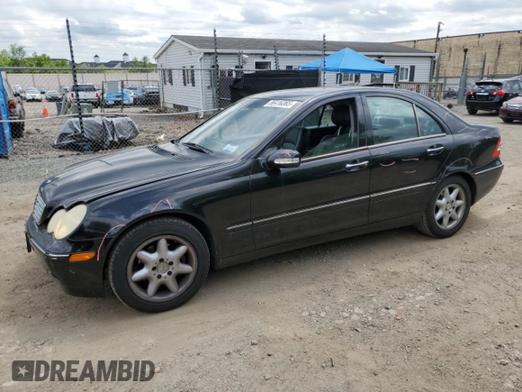 2003 Mercedes-Benz C 240 z VIN WDBRF61J63A487962, wystawiony jako Copart lot #56416365 z przebiegiem 43 817 mil mil oraz Szkoda całkowita • Salvage title. Historia ofert i sprzedaży dostępna na DreamBid. Obrazek 1.