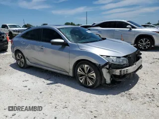 2017 Honda Civic EX-L with VIN 19XFC1F7XHE030606, listed as a Copart auction lot 56536095 with 101,465 mi miles and Salvage title. Bid and sale history available at DreamBid. Image 4.