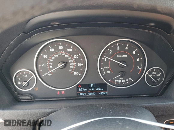 2016 BMW 3 Series 328i с VIN WBA8E9G5XGNT47369, выставлен на аукционе Copart как лот 57217275 с пробегом 66 843 миль миль и Списание • Salvage title. История ставок и продаж доступна на DreamBid. Изображение 9.
