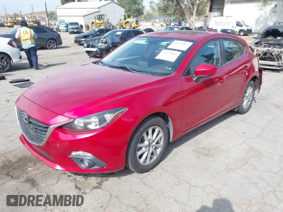 2015 Mazda 3 i Touring with VIN JM1BM1L75F1262109, listed as a IAAI auction lot 42232811 with 53,744 mi miles and . Bid and sale history available at DreamBid. Image 2.