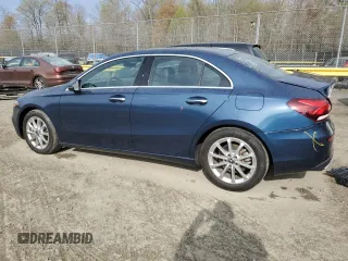 2022 Mercedes-Benz A 220 with VIN W1K3G4FBXNJ369674, listed as a Copart auction lot 51852775 with 22,451 mi miles and Salvage title. Bid and sale history available at DreamBid. Image 2.