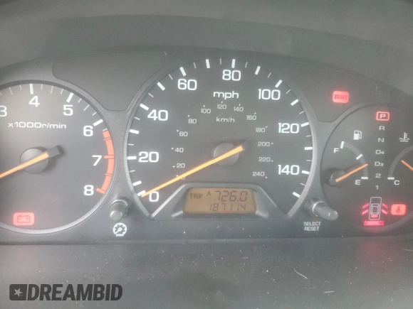 1999 Honda Accord LX z VIN 1HGCG5644XA113195, wystawiony jako Copart lot #58766345 z przebiegiem 187 114 mil mil oraz Szkoda całkowita • Salvage title. Historia ofert i sprzedaży dostępna na DreamBid. Obrazek 9.