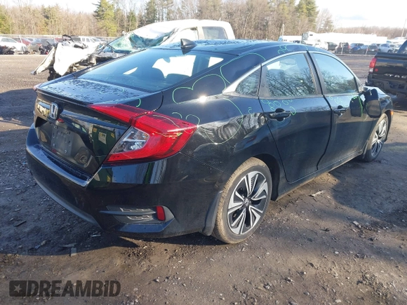 2017 Honda Civic Sedan EX-L with VIN 19XFC1F79HE214063, listed as a IAAI auction lot 41823628 with 45,314 mi miles. Bid and sale history available at carsss.com. Image 4.